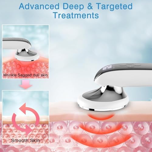 FEKTIK Body Sculpting Machine, Cordless Cellulite Massager Tool for Belly, Waist, Neck, Leg, Butt, Arm-Gifts for Women Girls Mum, White