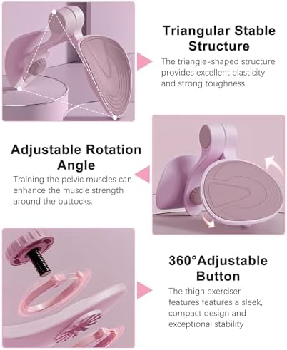 Kegel Exerciser, Pelvic Floor Muscle Exercise Devices for Women, Inner Thigh Exerciser Leg Workout Equipment Thigh Trainer for Male Hip Trimmer Inner Thigh Toner Workout