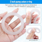 GDW 2" Hot Tub Pump Union Gasket for Gecko Spa Heater Seals 711-4030B (2 pcs)