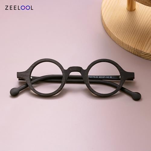 Zeelool Readers Retro Blue Light Blocking Reading Glasses for Men Women, Vintage Small Round Eyeglasses Anti UV Arale