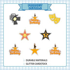 24Pcs Hamilton Cupcake Toppers - Glitter Hamilton Party Decorations for Birthday Party Cake Décor
