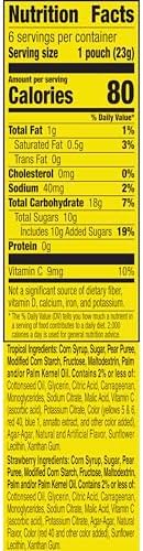 Gushers Fruit Flavored Snacks Variety Pack, Tropical and Strawberry Flavors, 6 Ct, 4.8 oz (Pack of 10)
