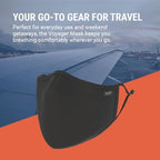 AIR+ Reusable Face Mask, Multi-Layer, Washable, Breathable, for Men & Women, Anti-fog for Glasses, Adjustable Ear Loops