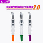Dental Tofflemire Matrix Bands, 180° Adjustable Dental Pro Matrix Band Metal Restoration Matrix Bands, Dental Sectional Matrix Band (Orange)