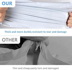 50pcs 14.5x19" White Poly Mailers - Self Adhesive Shipping Bags, Waterproof Bulk Packaging for Clothes & E-Commerce