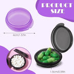 35 Pcs Mini Pill Organizer Portable Travel Pill Box Small Plastic Storage Containers Cute Pill Container Holder Round Pill Case Earplug Case Medicine Dispenser for Pocket Purse