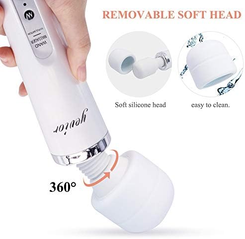 YEVIOR Cordless Personal Electric Massager Wand with 10 Pulse Settings Strong Vibration for Women,Personal Total Body Therapy Massager for Sports Recovery, Muscle Aches, Body Pain