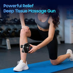 Massage Gun – Electric Body Massager with 4 Heads, Handheld Percussion Muscle Massager, Deep Tissue Back Massager for Muscle Relaxation, Powerful Full Body Electric Massager Tool for Men and Women