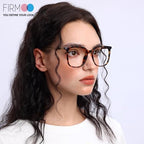 Firmoo Oversized Blue Light Blocking Glasses for Women/Men, Large Square Frame Computer Glasses for Screens