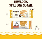 Rip Van LEOs - Golden Vanilla Sandwich Cookies - Low Sugar Snack Cookies - Low Carb Snack - Diabetic Snacks - 40 Low Sugar Cookies (10 Packs of 1.69oz)