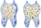 Angzhili Dental Temporary Crown Kit Dental Material Anterior Front & Molar Posterior Temporary Crown Veneers(Pack of 2)