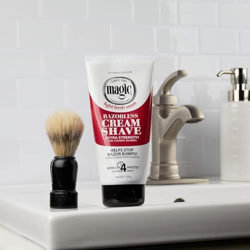 Magic Razorless Cream Shave Extra Strength 6 Ounce (Pack of 6)