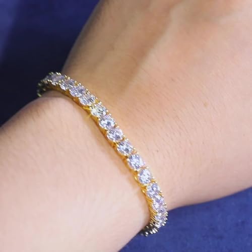 Luxury-inspired dazzling zircon tennis bracelet Minimalist women's everyday dating fashion jewelry accessory