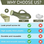 Urinal Travel Toilet Urinal Bottles with Funnel Pee Bottle Urinals Unisex Portable Urine Bottle Pee Container for Camping Outdoor Car Travel 1000ML