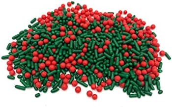 Holly Berry Mix Sprinkles, Bulk Size (1 lb. Resealable Zip Lock Stand Up Bag)