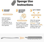 Multi-Purpose Scrub Kitchen Sponges – 12 Pack Dish Sponge, Dual-Sided Non-Scratch Microfiber & Metal Scrubber, Reusable Sponges for Dishes, Pots, Glass, Sink, Stovetop & Bathroom (Gray)