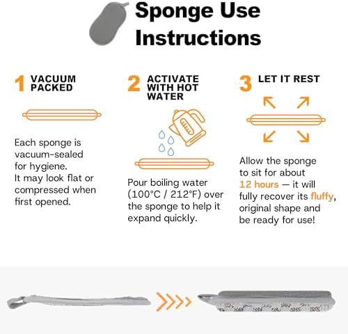 Multi-Purpose Scrub Kitchen Sponges – 12 Pack Dish Sponge, Dual-Sided Non-Scratch Microfiber & Metal Scrubber, Reusable Sponges for Dishes, Pots, Glass, Sink, Stovetop & Bathroom (Gray)