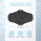 PHOGARY 7 Packs Reusable Menstrual Pads with Wings for Women, Washable Overnight Cloth Panty Liners Sanitary Pads for Heavy Flow with Wet Bag