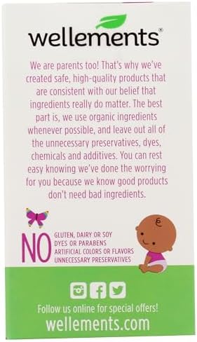 Wellements Organic Multivitamin Baby Drops, Gluten Free, 1 Fluid Ounces (Pack of 3)