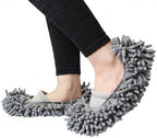 Microfiber Cleaning Slippers – Wearable Mop Shoes Worn on the Feet, Reusable Hand-Washable Non-Slip Floor Cleaning Slippers for Hardwood & Tile