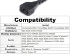 Compatible with Nonin 8000AA-1 Reusable Electronic Sensor Adult Finger Clip 3.2 ft with 7 Pins Connector