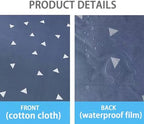 WYFKYMXX Incontinence Duvet Protector Soft and Breathable Cotton Reusable Duvet Waterproof Protector Cover with Zipper Closer & Corner Ties for Child Elder Pet. (Triangle,Twin)