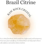 Apengshi Brazil Citrine Raw Crystals 2PCS Natural Rough Rocks Healing Crystal and Stones DIY Raw Stones Meditation Fountain Garden Home Decor