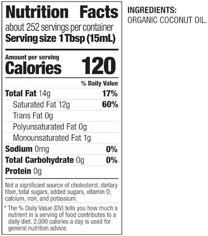 BetterBody Foods Refined Organic Coconut Oil with Neutral Flavor and Aroma, Non-GMO, Cooking Oil, 1 Gallon