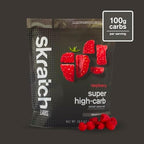 Skratch Labs Super High-Carb Hydration Powder | Carbohydrate Powder with Cluster Dextrin and Electrolytes | Endurance Energy Drink | Raspberry (840 Grams) | Non-GMO, Gluten Free, Vegan, Kosher