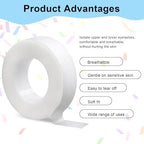 Lash Tape, 8 Rolls PE Micropore Medical Tape for Eyelash Extension, Fabric Tape for False Eyelash Patch Makeup Tool 0.5 inch x 29.5 ft,Translucent (8Rolls)