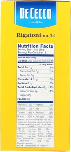 De Cecco Pasta, Rigatoni, 16 Ounce (Pack of 5) by De Cecco