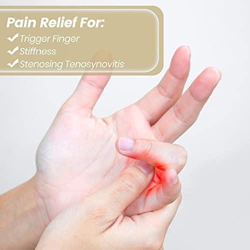 2Pcs Trigger Finger Splint, Finger splints for Thumb, Index, Middle, Ring and Pinky, Finger Support Brace for Tendonitis, Stiffness, Curved, Bent, Locked - Fit for Left Or Right Hand