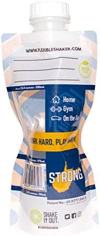 ® West Virginia Edition, Smash Flask, Collapsible Shaker Bottle for Protein Shakes, Supplements - 12 Ounce Reusable, Recyclable, Travel Bottle