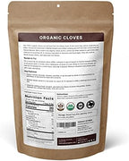 SPICY ORGANIC Cloves Whole - 100% Pure USDA Organic - Non-GMO, Keto Friendly, Non-Irradiated Fresh Clove Seed Spice - 8 OZ