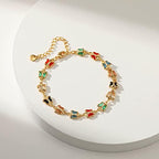 Dainty Gold Bracelets for Women, 18 Gold Plated Adjustable Evil Eye/Butterfly/Beaded/Pearl/Heart/Turquoise Handmade Bracelet for Women
