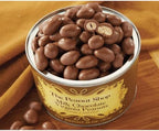 The Peanut Shop of Williamsburg Virginia Peanuts, Double Dipped Milk Chocolate Covered Peanuts - Gift Pack of 2, 11.5 oz. Tins By Lyza's Sweets & Treats