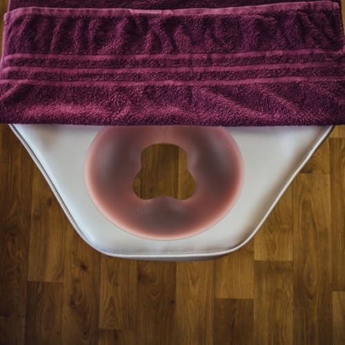 Silicone Spa Face Pillow Soft Flexible Massage Headrest for Beauty Salon Home Spa Facial Relaxation Support 11.81X9.84X0.59In