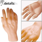 Medou 2 Pieces Spooky Halloween Decoration Realistic Hands, Fake Human Hands Bloody Dead Body Parts Haunted House Decorations (Left and Right)