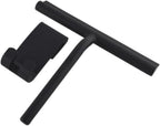 Silicone Glass Wiper with Hook, Household Shower Squeegee for Window and Mirror Cleaning, Black Silicone Scraper Tool for Home and Hotel Use