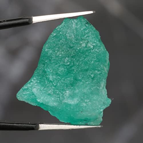 REAL-GEMS EGL Certified Natural Green Emerald 27.4 Ct. Raw Rough Loose Gemstone AXF-683