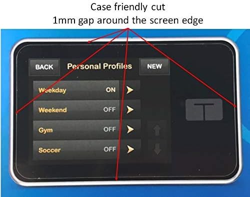 9H Flexible Glass Screen Protector for Tandem tSlim X2 and tFlex Insulin Pumps - Won't Crack or Chip - Anti-Scratch Anti-Fingerprint - 2 Pack