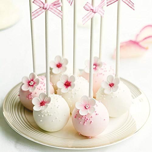 DECORA 25 Sticks Made of Oven-Safe Paper, White, 304 x 3.8 mm