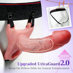 Strap-On Penis Sleeve Sex Toys - FYSHAVO 5IN1 Hollow Strap On Dildo Male Vibrator, Realistic Cock Sleeve Adult Toy with Upgraded APP Remote Control, Vibrating Cock Ring Sex Toys for Men Couples