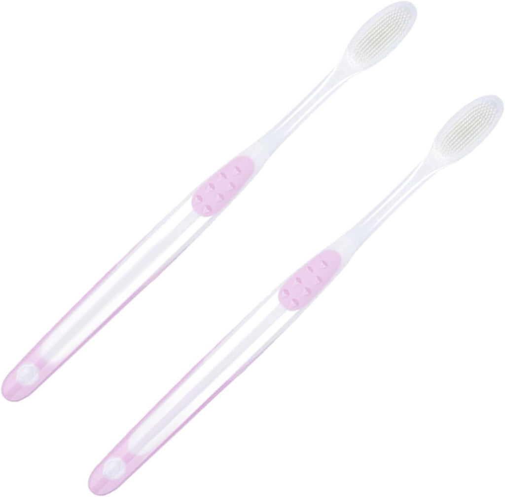 Mobestech Maternal Women Toothbrush 2pcs Set Soft Bristles Toothbrush for Pregnant Women Sensitive Gums Oral Care Tool for Pregnancy and Postpartum Use Random Style