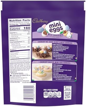 CADBURY MINI EGGS Milk Chocolate, Easter Candy Bag, 29.2 oz