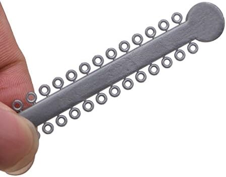 Angzhili Dental Ligature Ties for Braces,Orthodontic Ligature Ties,1040 Pcs Elastic O-Ring (Gray)