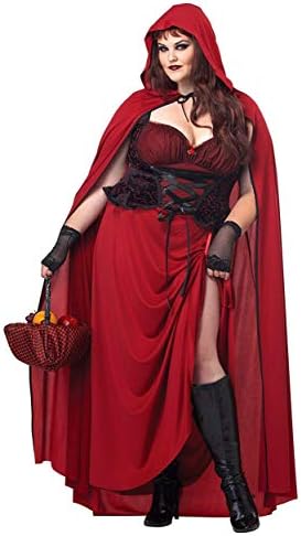 California Costumes Women's Plus-Size Dark Red Riding Hood Plus