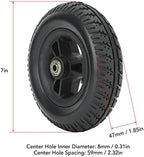7 Inch Wheelchair Wheels Replacement, Universal Non Slip Wheelchair Tires, PU Walker Front Wheels Replacement