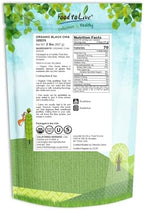 Food to Live - Organic Black Chia Seeds, 2 Pounds - Non-GMO, Whole, Sproutable, Vegan, Kosher, Keto, Sirtfood, Bulk