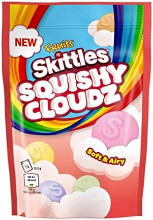 Skittles Fruits Squichy Cloudz Candy Gummies 70g per pack ( Case of 14 )